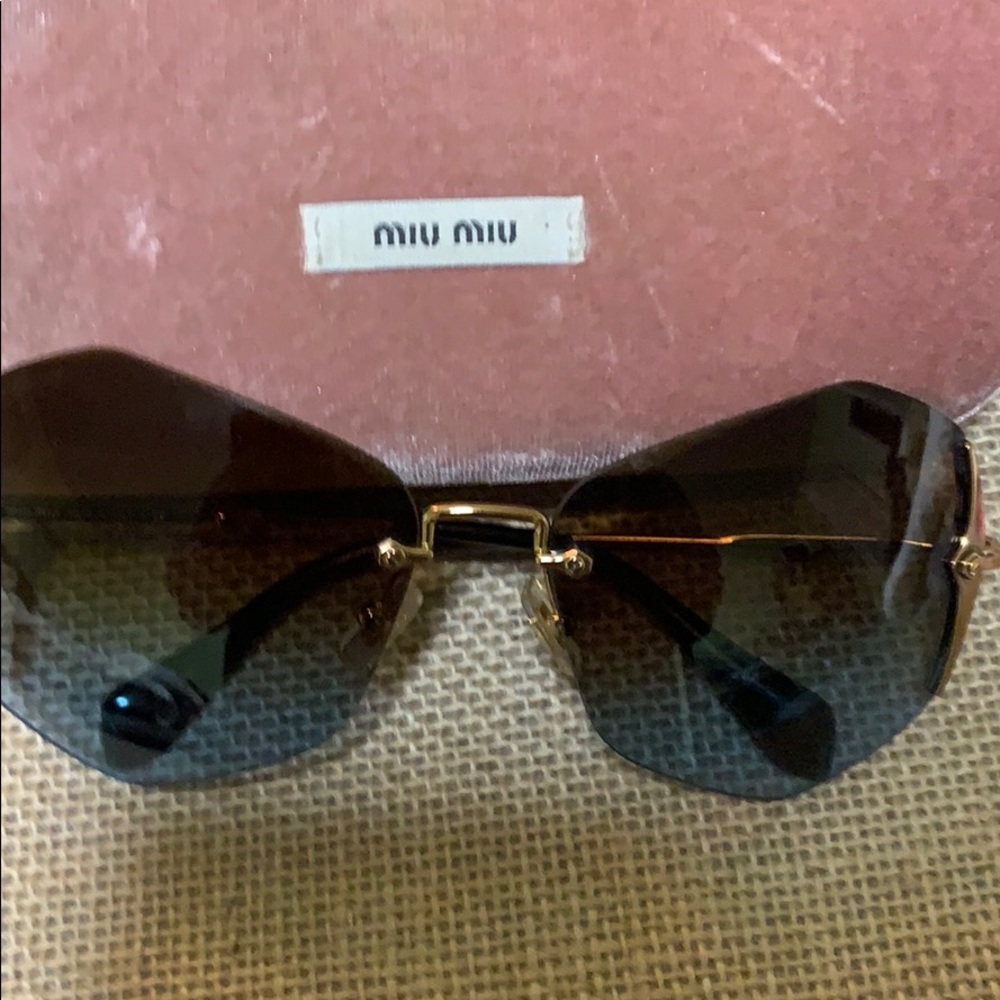 MIU MIU Frameless Super Lightweight Sunglasses - Picture 8 of 10